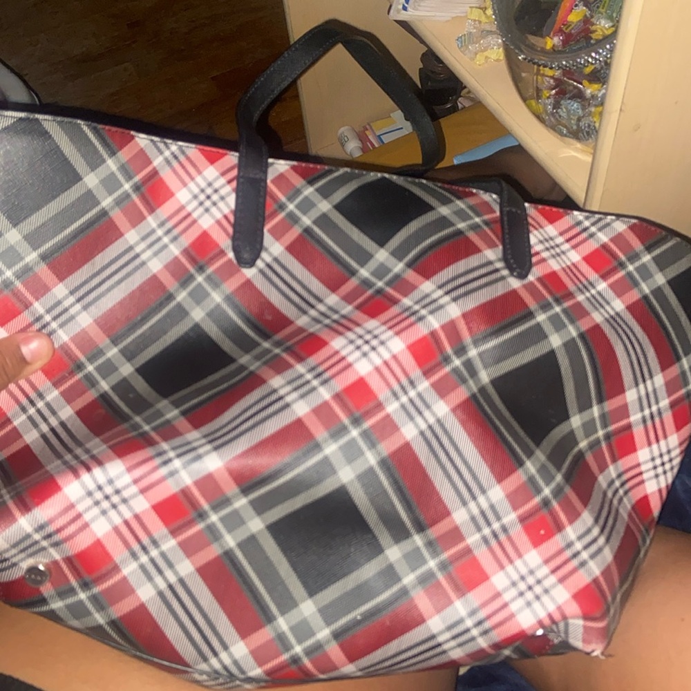 DKNY plaid purse